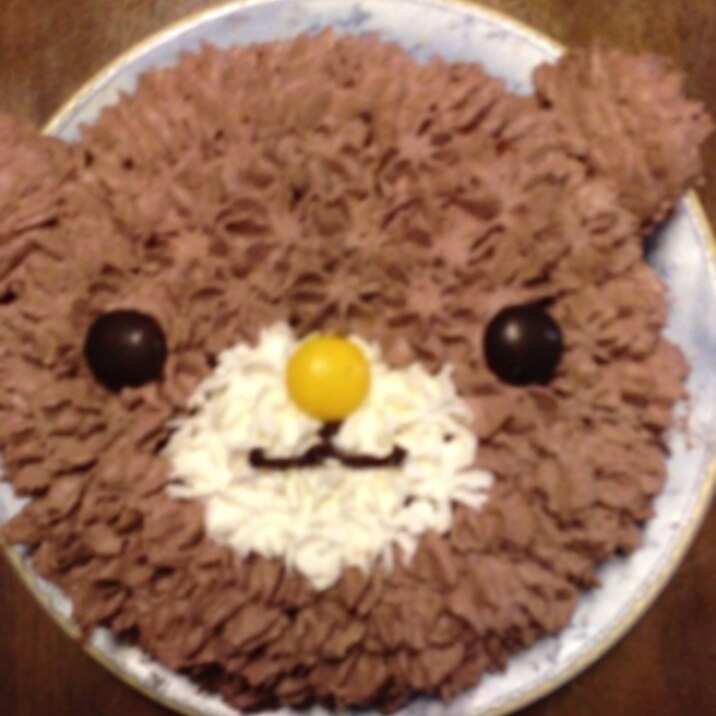 市販のスポンジとホイップでクマさんの生チョコケーキ レシピ 作り方 By 頑張りママゆき 楽天レシピ